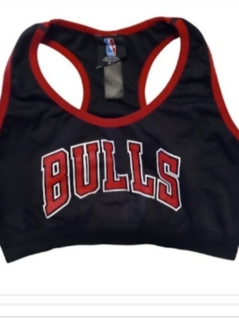 Vintage 90s Chicago Bulls Black Label Sports Bra M